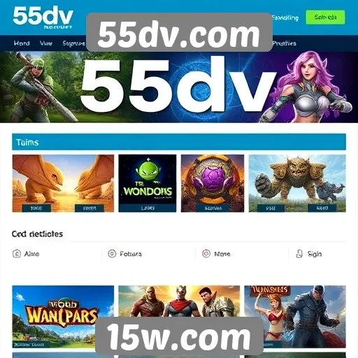 Comparação entre 55dv.com e outros sites de jogos