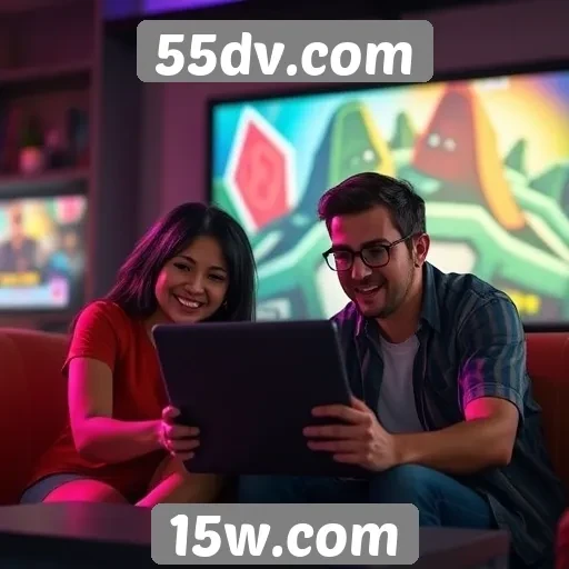 Exploração das funcionalidades de interação do 55dv.com