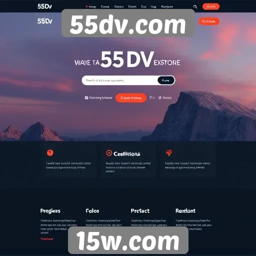 A interface de usuário do 55dv.com e sua usabilidade